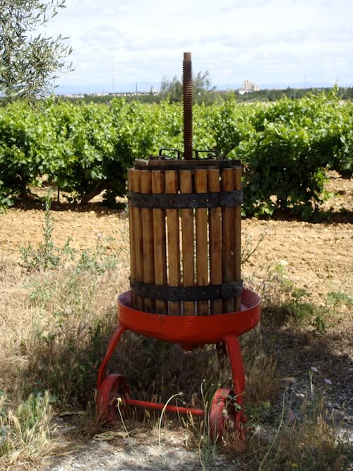 Wine Press in Laguedoc France