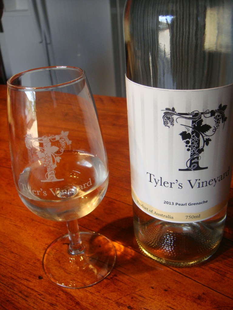 Tyler's Vineyard Swan Valley new release 2013 Pearl white grenache