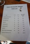 Ugly Duckling Wine List