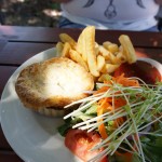 Kangaroo pie and chips at The Laughin' Barrel Swan Valley Perth