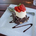 Cheap chocolate brownie at The Laughin' Barrel Swan Valley Perth
