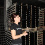 In the cellar at Cava Berdie Penedes Spain