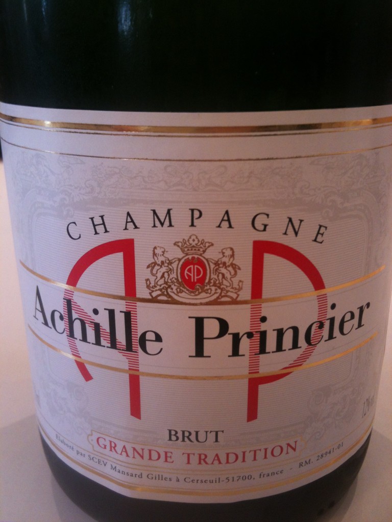 Bottle of Achille Princier Champagne