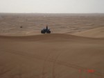 Quad Biking on the sand dunes in Dubai