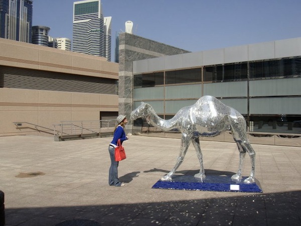 Dubai camel statue