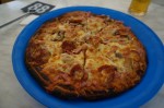 BBQ Meatlovers pizza at Ironbark Brewery, Swan Valley