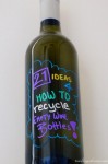 21 ideas for how to recycle empty wine bottles