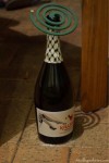 Wine bottle mosquito coil stand