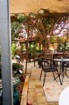 Outdoor seating at the Swan Valley Cafe