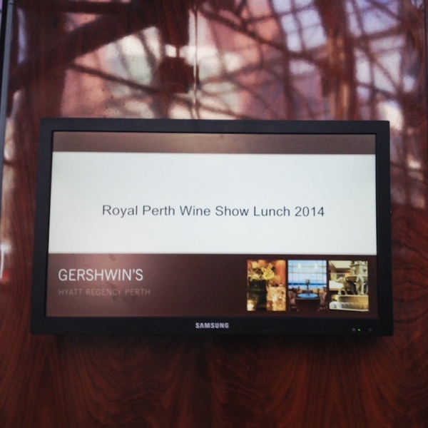 Perth Royal Wine Show Lunch 2014