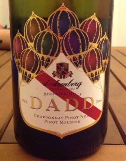 d'Arenberg DADD NV Sparkling Chardonnay, Pinot Noir & Pinot Meunier NV from the Adelaide Hills, SA