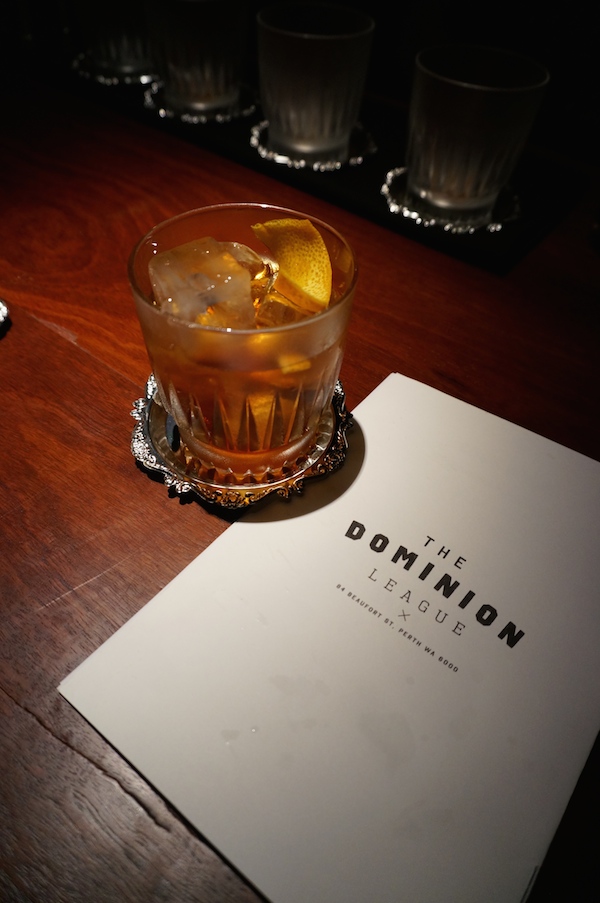 The Dominion League Bar Perth - Honeycombe Old Fashioned