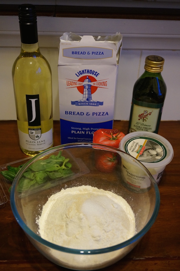 White Wine Pizza Dough Ingredients
