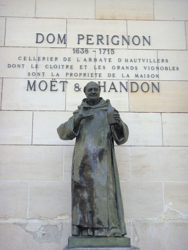 Dom Perignon Statue in Champagne - France