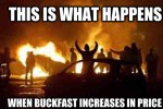 Buckfast Meme - Fire