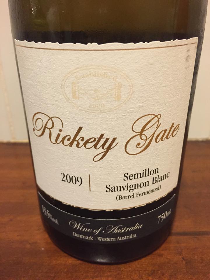 Rickety Gate 2009 Reserve Semillon Sauvignon Blanc (Barrel Fermented)
