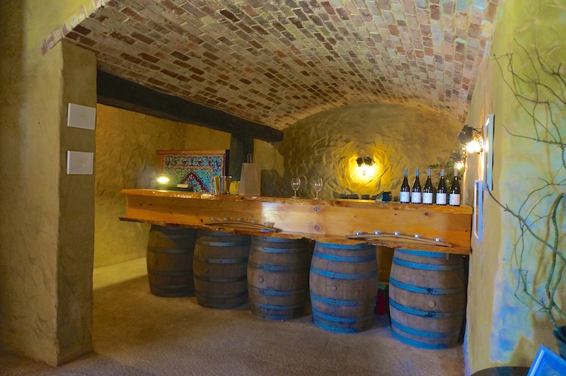 Tasting Counter in the Apricus Hill Wines Cellar Door