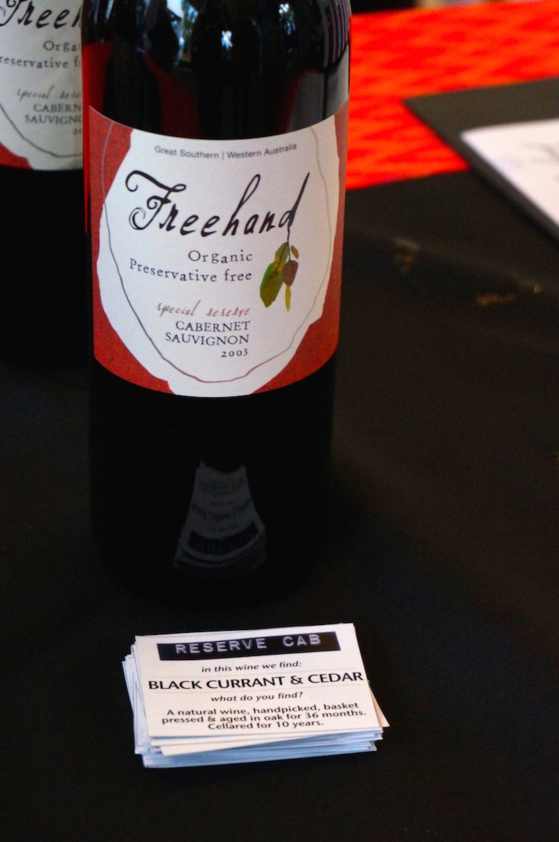 Freehand Wines 2003 Reserve Cab2015