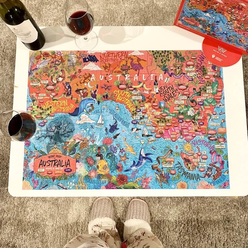Australian Wine Jigsaw Puzzle from Water and Wines