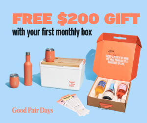 Good Pair Days Wine Subscription - $200 welcome pack - 04 July 2023 - 300x250