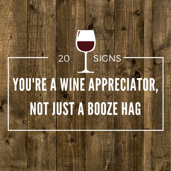 20 Signs You're A Wine Appreciator, Not Just A Booze Hag