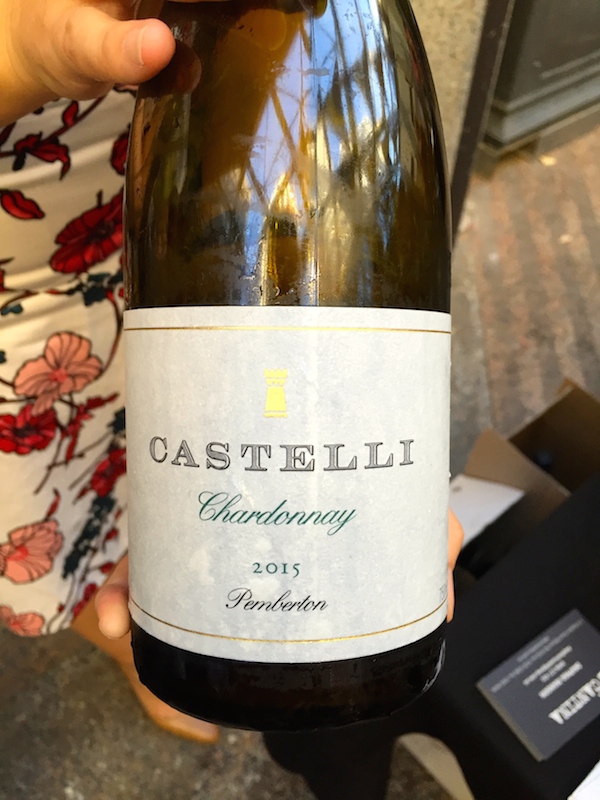 Castelli 2015 Chardonnay at Cellar Door in the City
