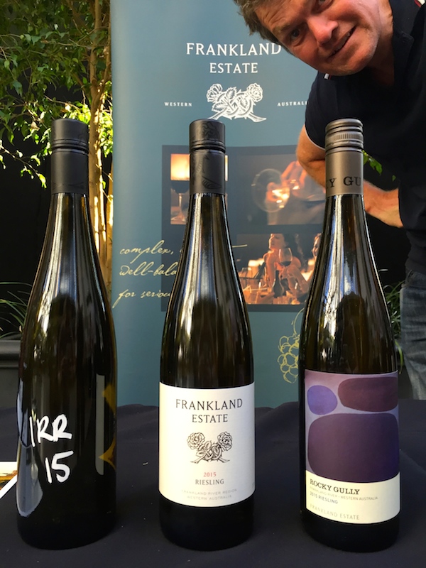 Frankland Estate white line up at Cellar Door in the City