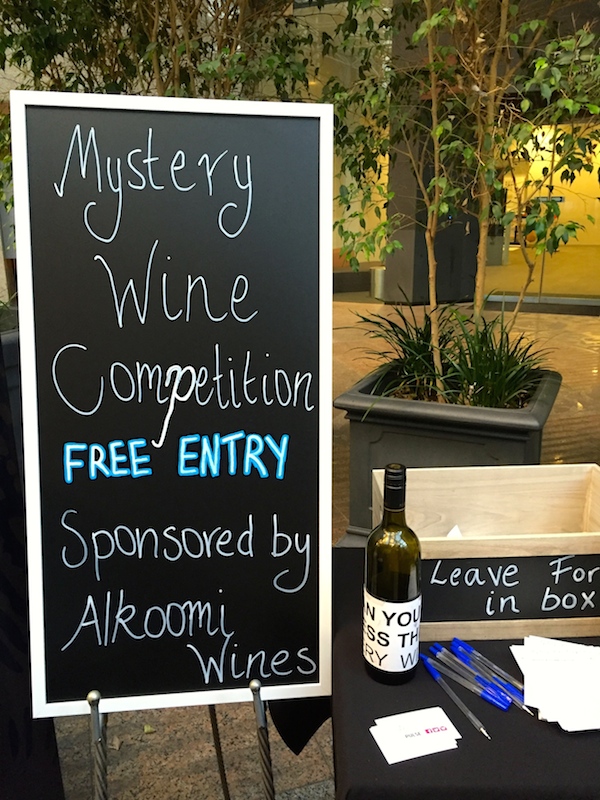 Mystery Wine Competition at Cellar Door in the City