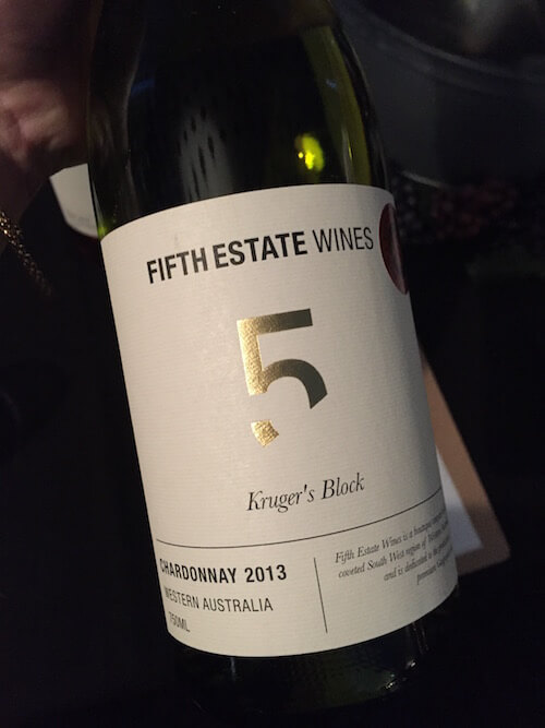 Fifth Estate Chardonnay at Cellar Door in The City - Geographe Wineries