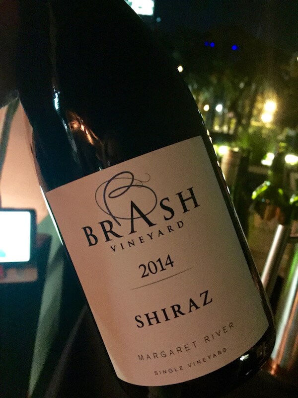 Brash Vineyard 2014 Shiraz - Cellar Door in the City - Aqua Bar Perth