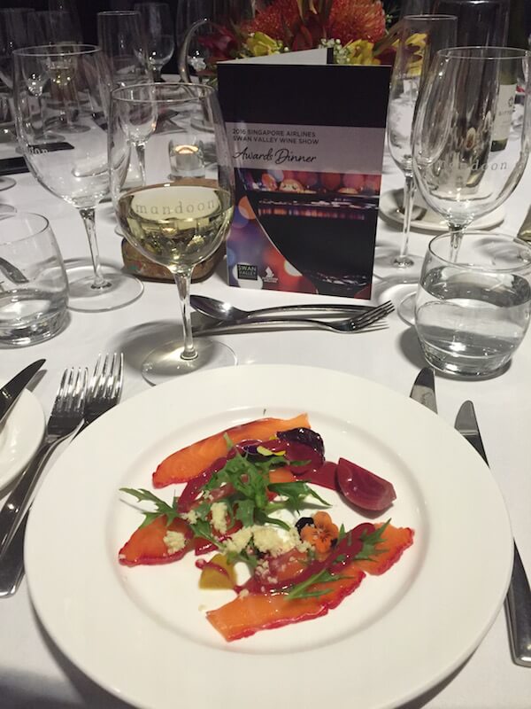 Swan Valley 2016 Wine Awards - Trout Entree