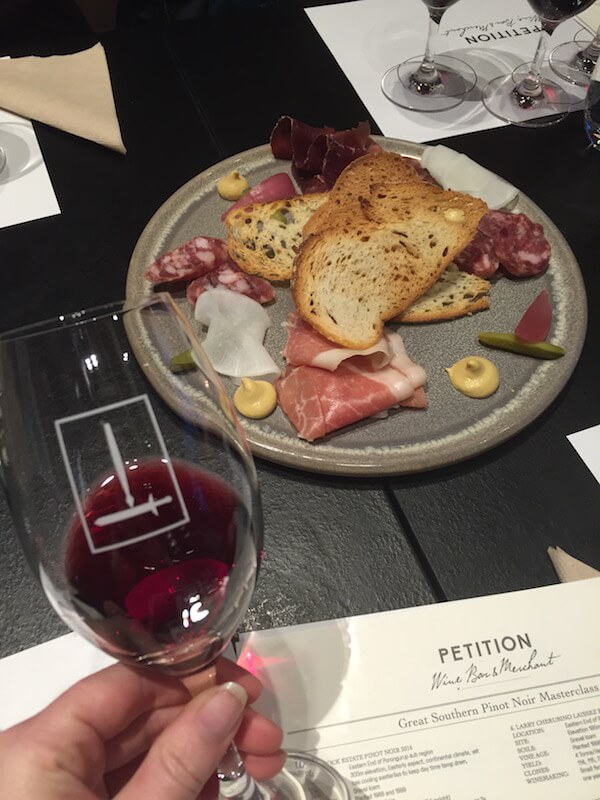 great-southern-pinot-noir-masterclass-snacks-petition-perth