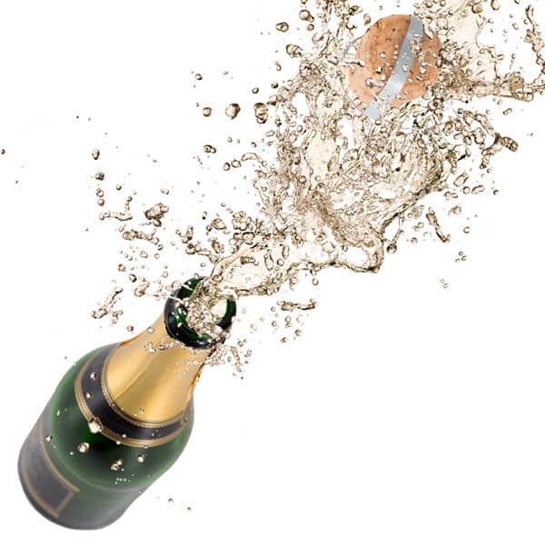 Champagne Bottle Exploding