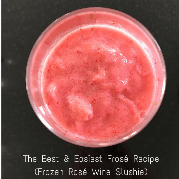 The Best & Easiest Frose Recipe (Frozen Rose Slushie)