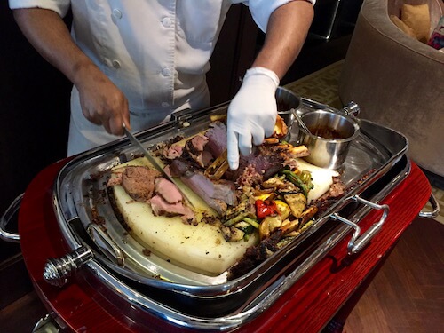 Beef Roast at The Ritz Carlton Sunday Brunch