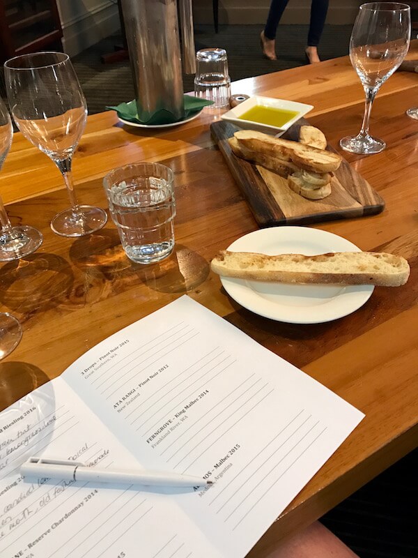 Bread at School of Wine - Wine Tasting Perth