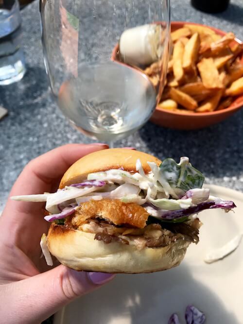 Pork Sliders at Houghton Winery Cafe in the Swan Valley