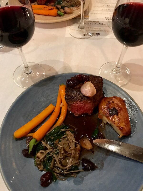 200g eye fillet - Vasse Felix Wine Dinner at the Inglewood Hotel