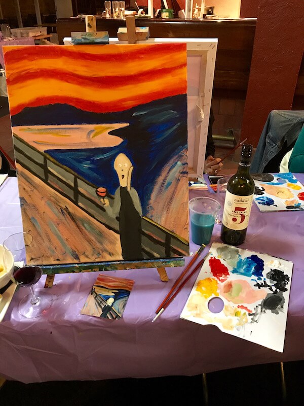 Cabernet & Canvas Class - Edvard Munch - My Painting