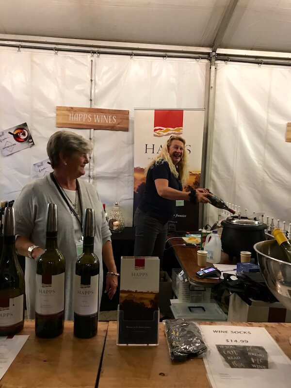 Sue Croft at the Happs stand at City Wine 2017