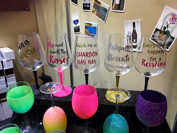 Glass That Glitters Wine Glasses at Good Food & Wine Show Perth