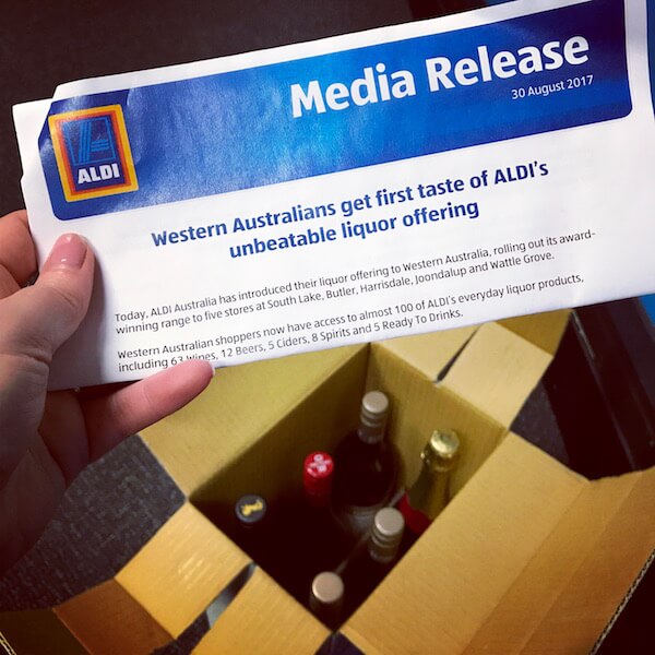 ALDI Wine Now in Perth - Media Release