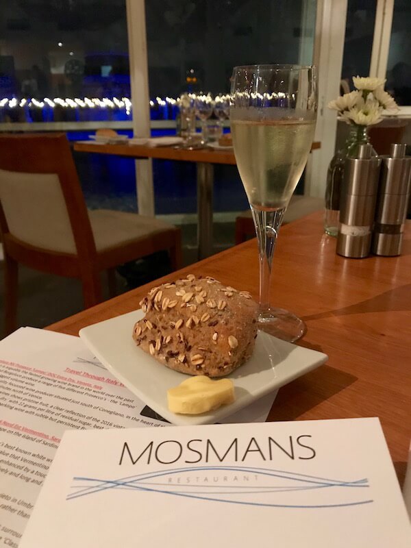 Mosmans Restaurant - Bread and Prosecco