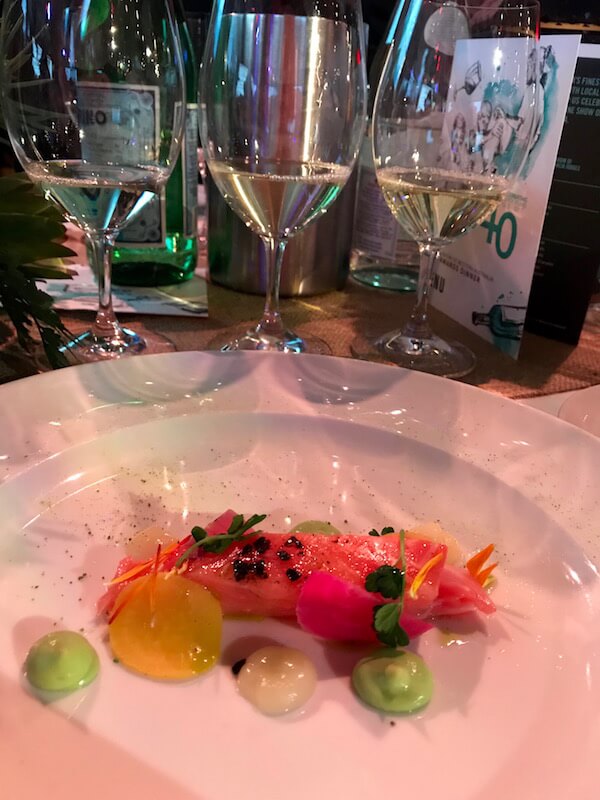 Salmon Entree at the Wine Show of WA 2017