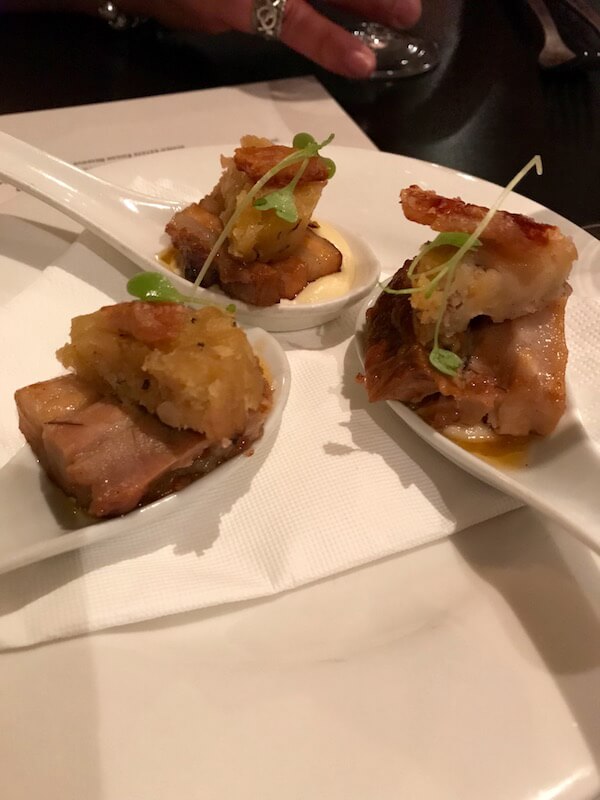 Slow Braised Spiced Pork Belly with an Apple & Chestnut Compote