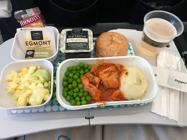 Air New Zealand Economy Class Meal