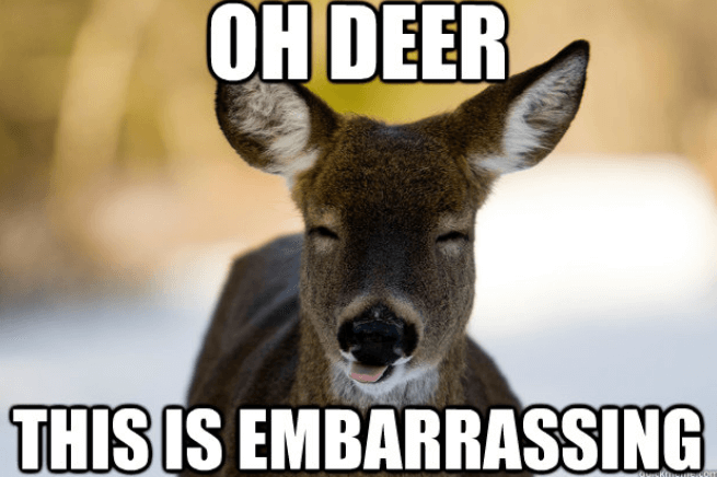 Oh Deer This is Embarrassing Meme
