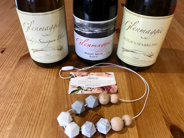 Glenmaggie Wines Purchases and Jaxos Necklace
