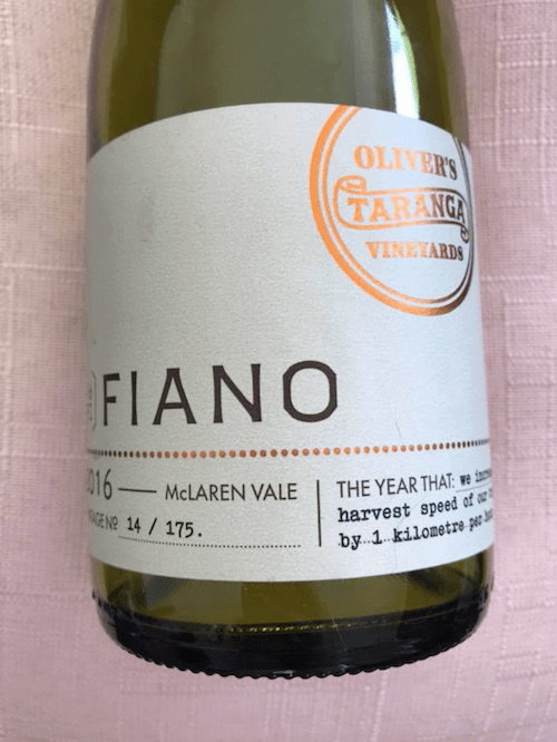 Oliver's Taranga 2016 Fiano