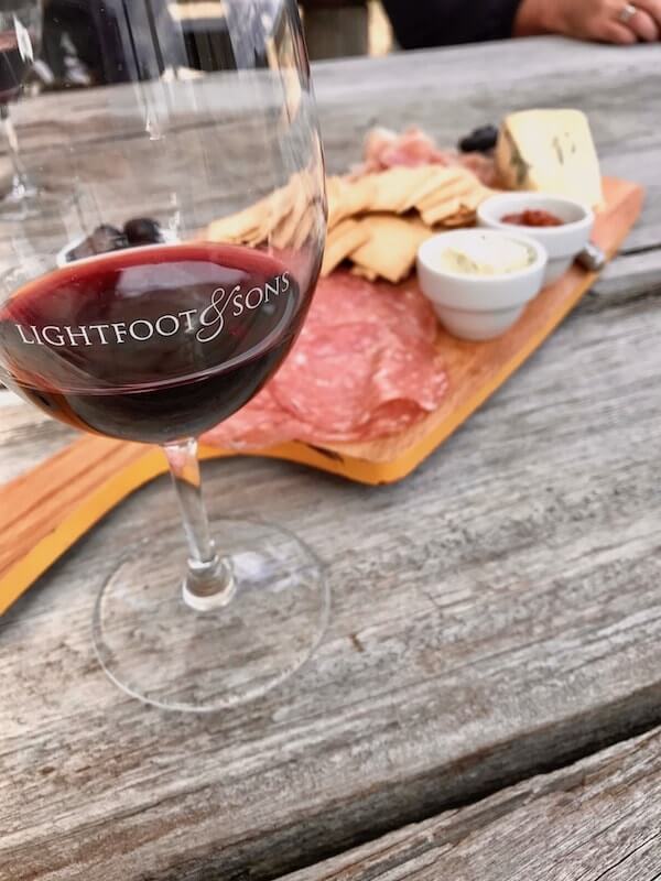 Lightfoot and Sons Shiraz with platter